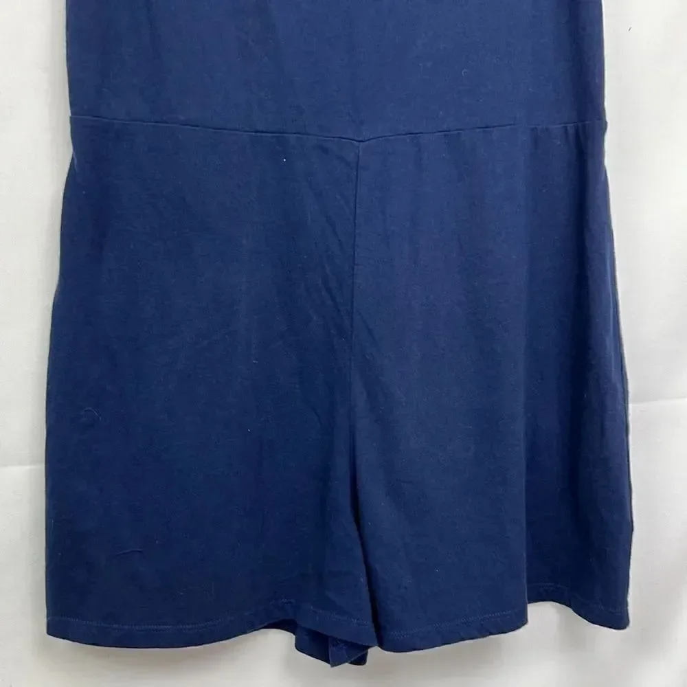 Melrose and Market Navy Open back knit girls romper size xl (14/16) EUC